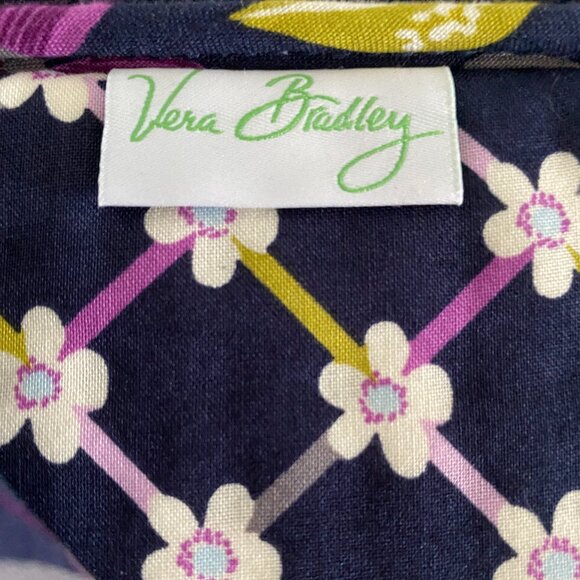 Vera Bradley Purple Bird eReader iPad Tablet Cover Floral Nightingale 10" X 8" - Picture 3 of 4